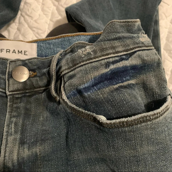 FRAME WOMEN’S LE HIGH SKINNY RAW EDGE JEAN SIZE 27 - Picture 12 of 14